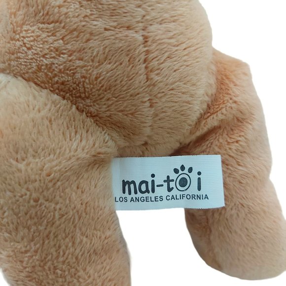 The Petting Zoo/Maitoi Turtle And Teddy Bear Animal Stuffed Plushies Set of Two - Picture 10 of 12